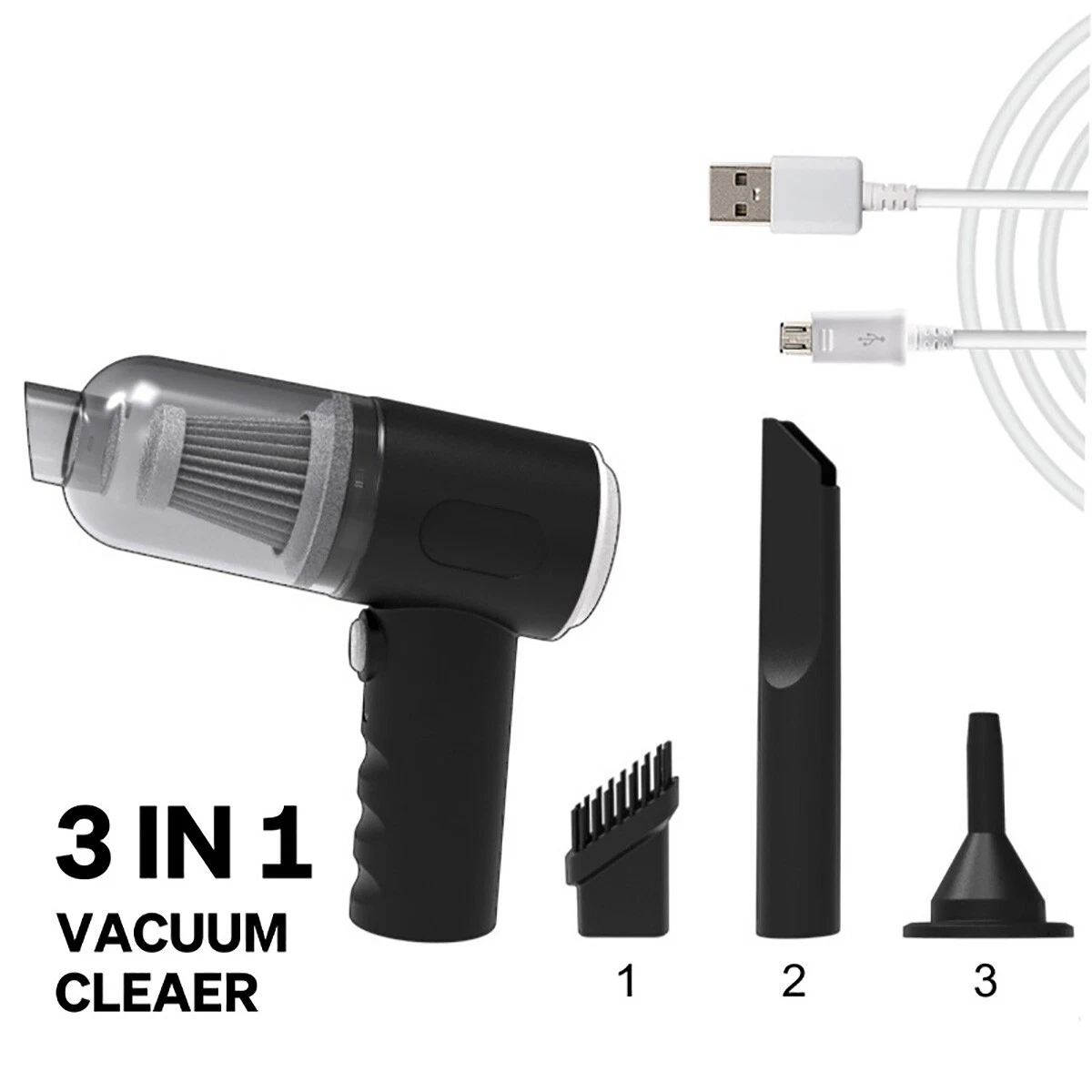 جارو شارژی دستی 3 در 1 مدل Vacuum Cleaner