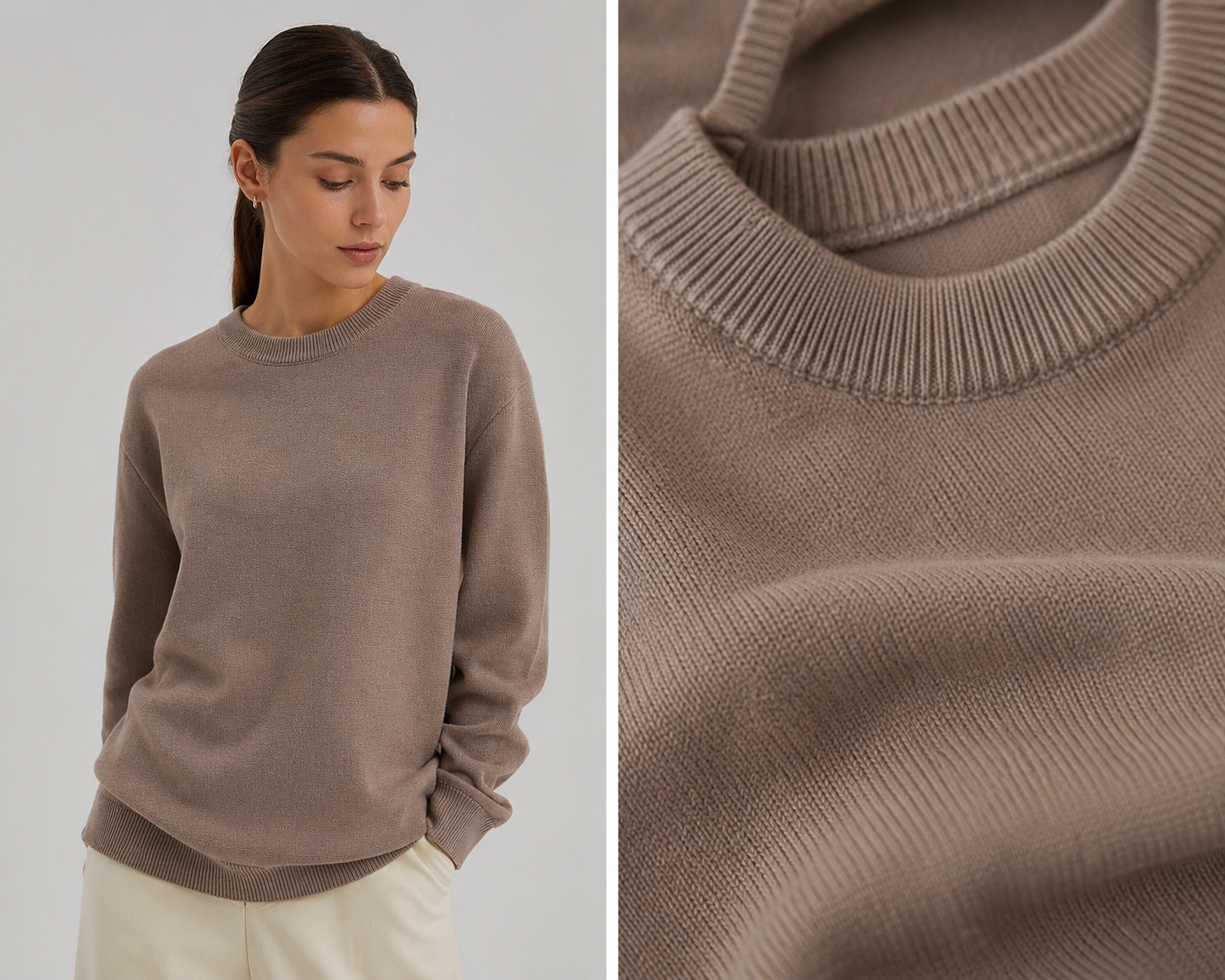 بافت گپ بیسیک یقه گرد Oversized Basic Knit | KW001